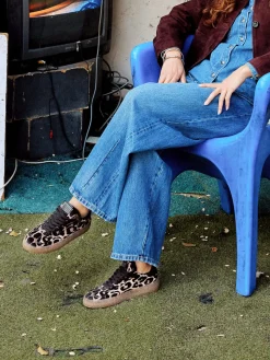 Kennel & Schmenger – Sneaker aus Veloursleder mit Leoprint-Kennel u0026 Schmenger Online