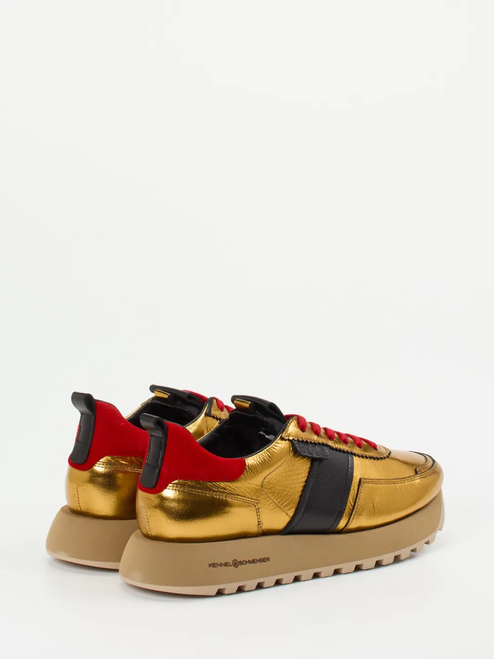 Kennel & Schmenger – Sneaker aus Metallicleder-Kennel u0026 Schmenger