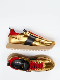 Kennel & Schmenger – Sneaker aus Metallicleder-Kennel u0026 Schmenger