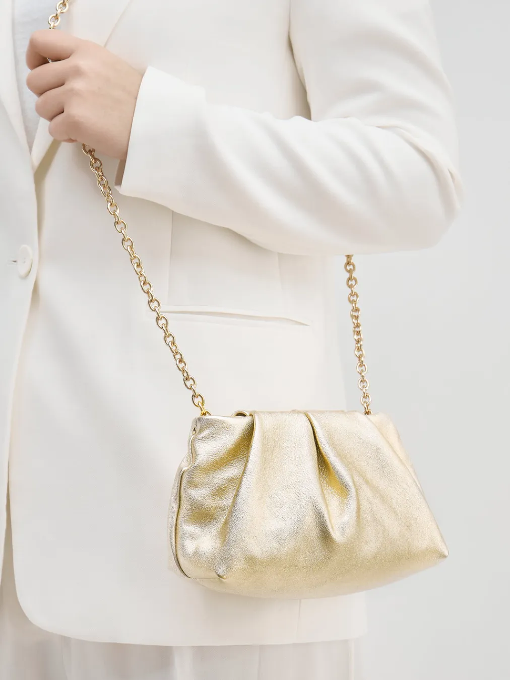 – Abendtasche aus Metallicleder-Konstantin Starke Outlet