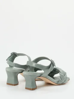 – Absatzsandale aus Flechtleder Salbei-Konstantin Starke Outlet
