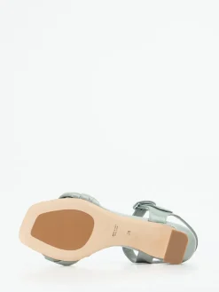 – Absatzsandale aus Flechtleder Salbei-Konstantin Starke Outlet