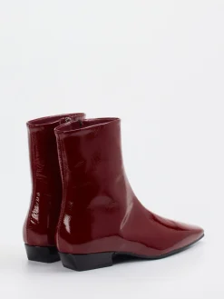 – Ankle Boots aus Lackleder Bordeaux-Konstantin Starke Best