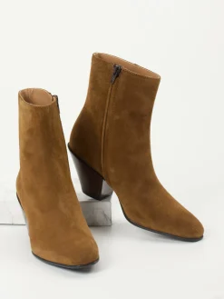 – Ankle Boots aus Veloursleder cognac-Konstantin Starke