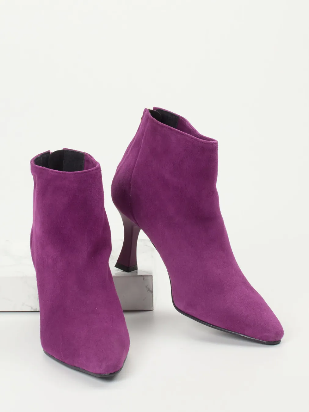 – Ankle Boots aus Veloursleder Violett-Konstantin Starke Sale