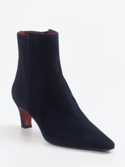 – Ankle Boots aus Veloursleder Dunkel-Konstantin Starke