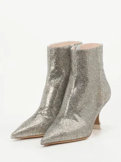– Ankle Boots aus Metallicleder-Konstantin Starke Outlet
