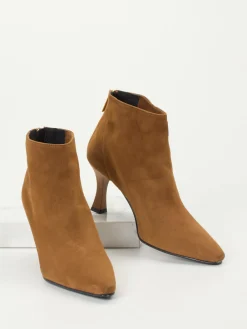 – Ankle Boots aus Veloursleder Cognac-Konstantin Starke Hot