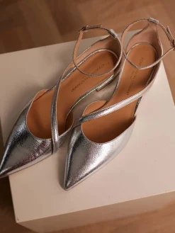 – Ballerinas aus Metallicleder-Konstantin Starke Outlet
