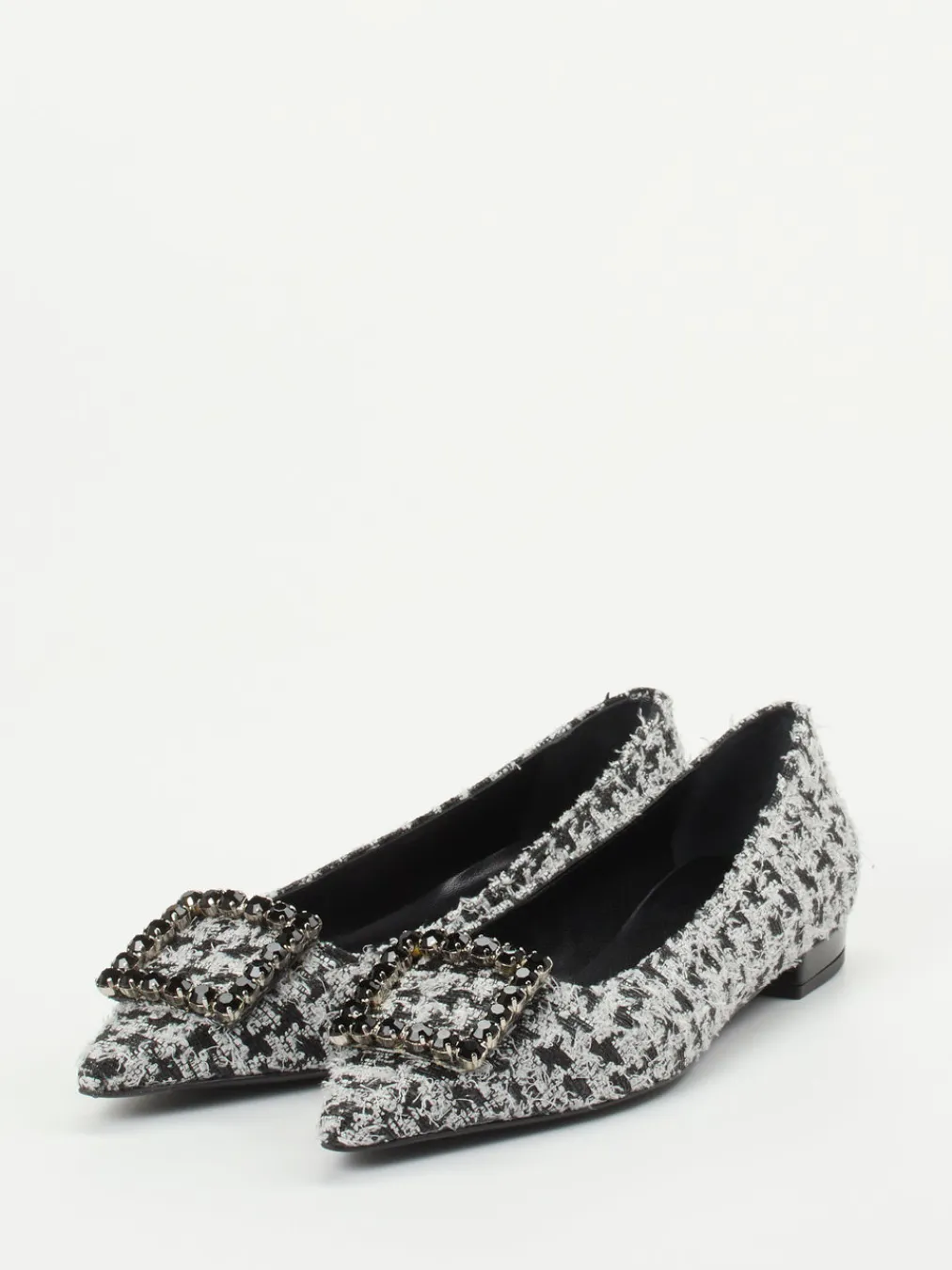 – Ballerinas aus Bouclé-Textil hellgrau-Konstantin Starke New