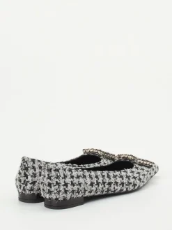 – Ballerinas aus Bouclé-Textil hellgrau-Konstantin Starke New