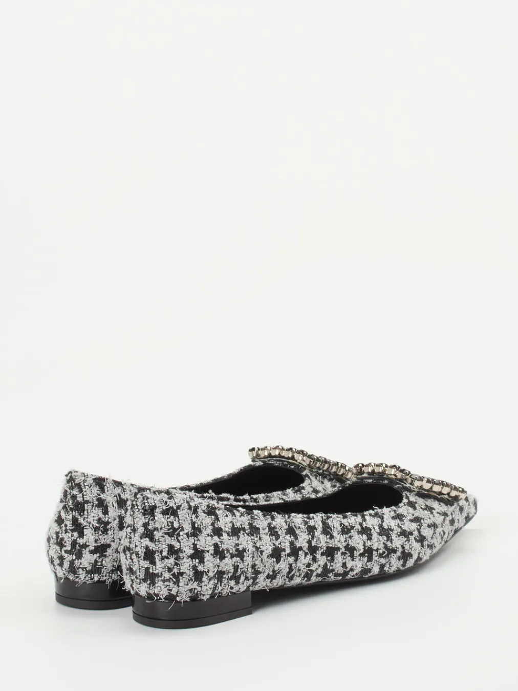 – Ballerinas aus Bouclé-Textil hellgrau-Konstantin Starke New