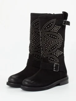 – Biker Boots aus Veloursleder-Konstantin Starke Best