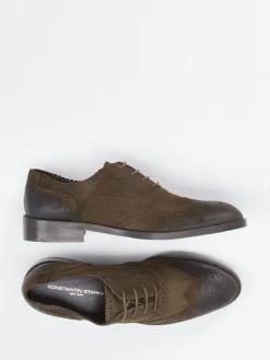 – Brogues aus Veloursleder mokka-Konstantin Starke Discount