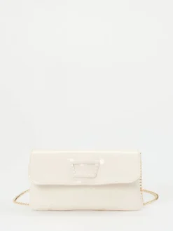 – Clutch aus Lackleder Elfenbein-Konstantin Starke