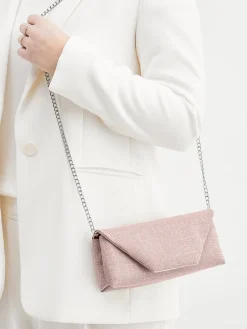 – Clutch aus Textil in Rosé mit Glitzer-Konstantin Starke