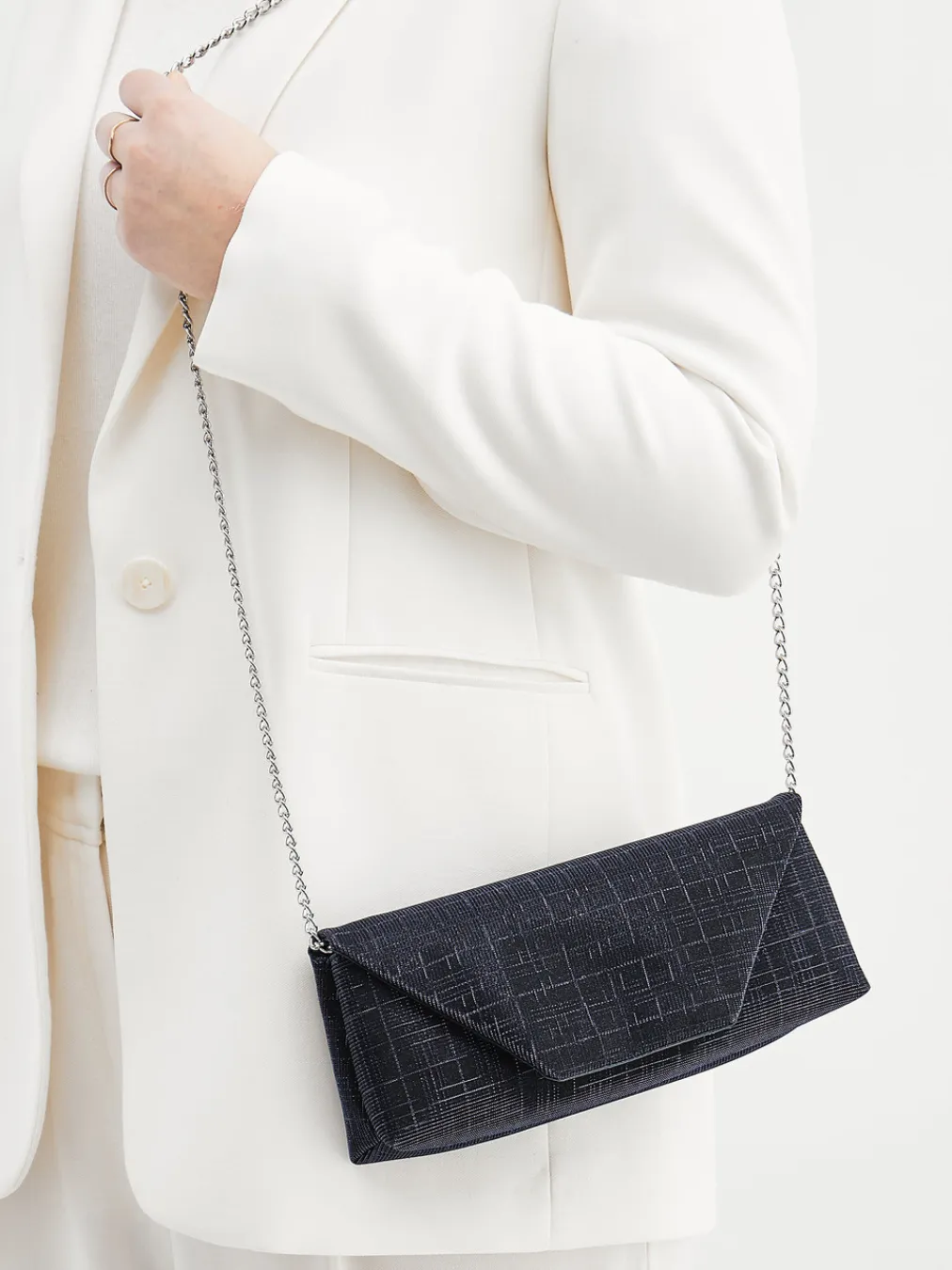 – Clutch aus Textil Dunkel-Konstantin Starke Clearance