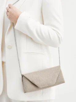 – Clutch aus Textil in Champagner-Konstantin Starke Hot