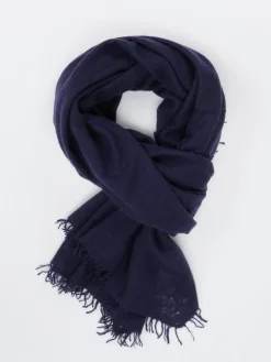 – Fransenschal aus Feinstrick Dunkel-Konstantin Starke New