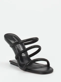 – High Heel Mules aus Metallicleder-Konstantin Starke