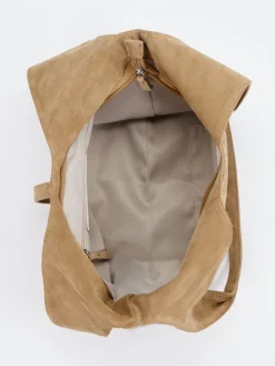 – Hobo Bag aus Veloursleder Sandbeige-Konstantin Starke Sale