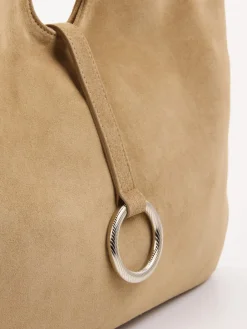– Hobo Bag aus Veloursleder Sandbeige-Konstantin Starke Sale