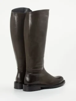 – Kniehohe Stiefel aus Kalbleder dunkel-Konstantin Starke Clearance