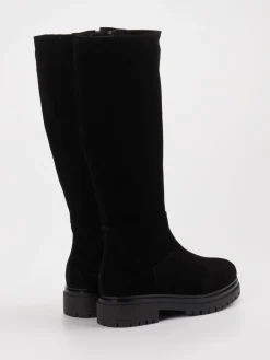 – Langschaftstiefel aus Veloursleder-Konstantin Starke New