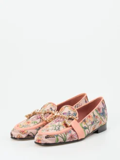 – Loafer aus glänzendem Textil Rosé-Konstantin Starke New