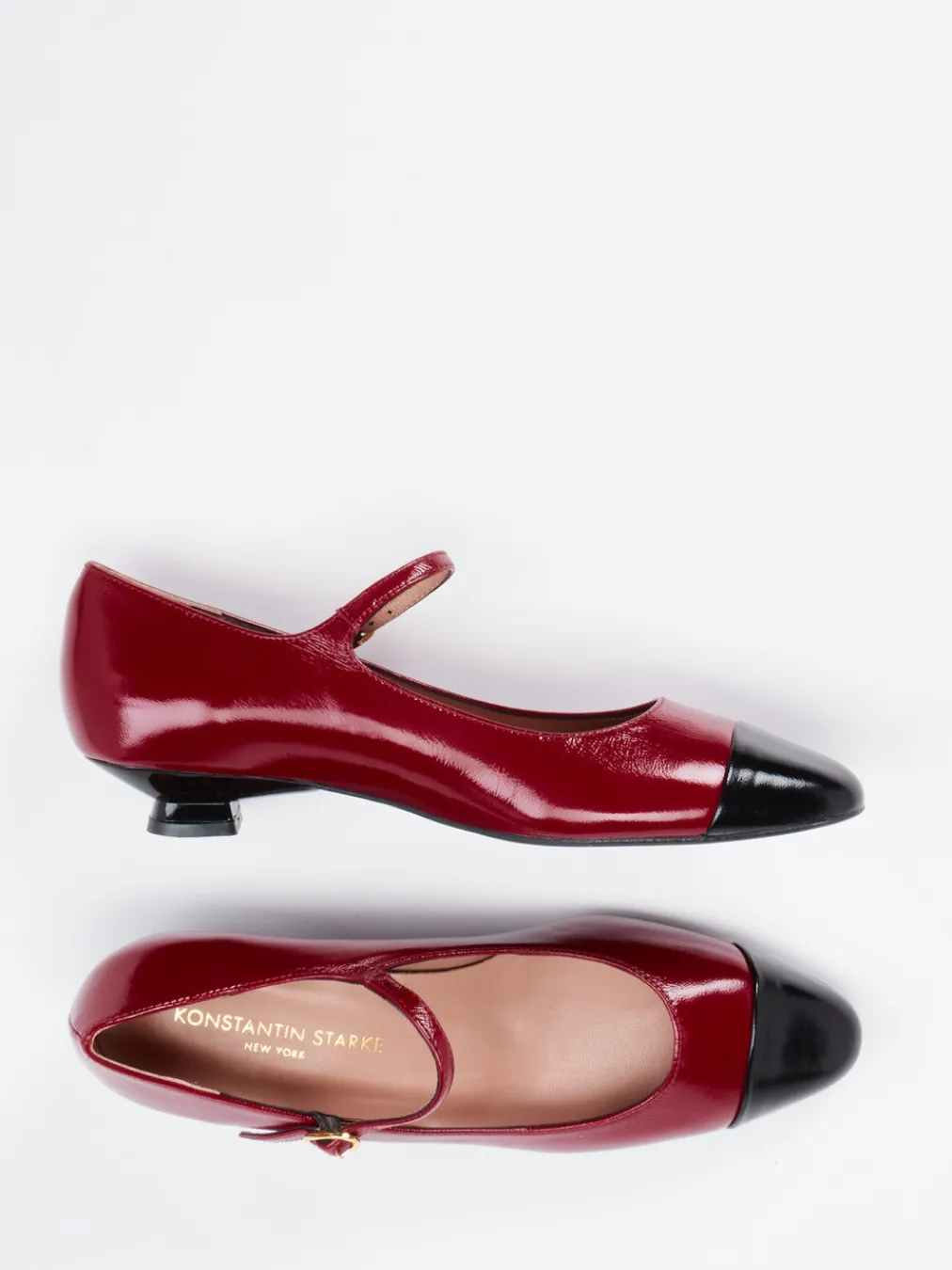 – Mary Janes aus Lackleder Dunkel-Konstantin Starke