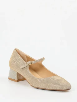 – Mary Jane Pumps aus Metallic-Textil-Konstantin Starke Discount