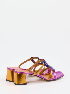 – Mules aus Metallicleder Magenta-Konstantin Starke