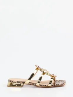 – Mules aus Metallicleder goldfarben-Konstantin Starke Online