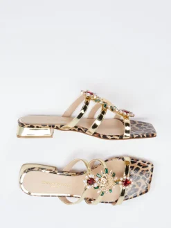 – Mules aus Metallicleder goldfarben-Konstantin Starke Online