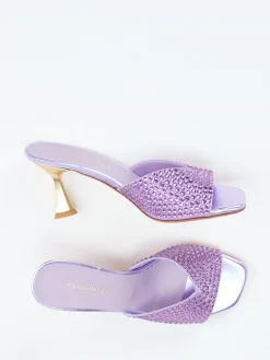 – Mules aus Metallicleder Flieder-Konstantin Starke Hot