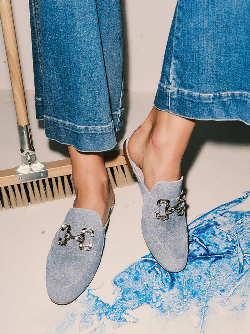 – Mules aus Veloursleder in-Konstantin Starke