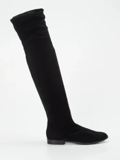 – Overknee-Stiefel aus Veloursleder-Konstantin Starke New