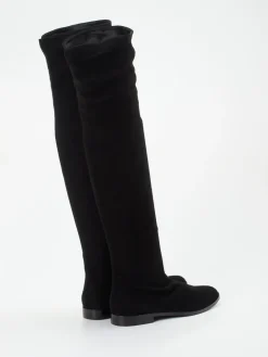 – Overknee-Stiefel aus Veloursleder-Konstantin Starke New