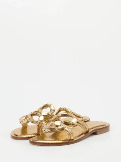 – Pantolette aus Metallicleder-Konstantin Starke Clearance