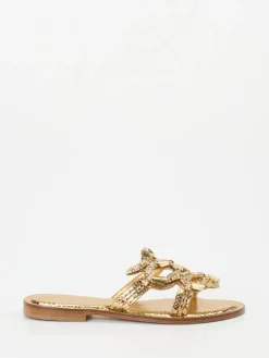 – Pantolette aus Metallicleder-Konstantin Starke Clearance