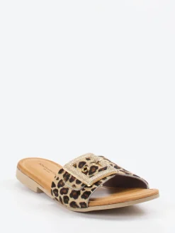 – Pantolette aus Fell mit Leopardmuster-Konstantin Starke Discount