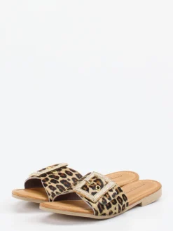 – Pantolette aus Fell mit Leopardmuster-Konstantin Starke Discount