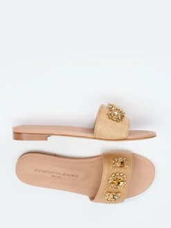 – Pantolette aus Leder in Bastoptik-Konstantin Starke Clearance