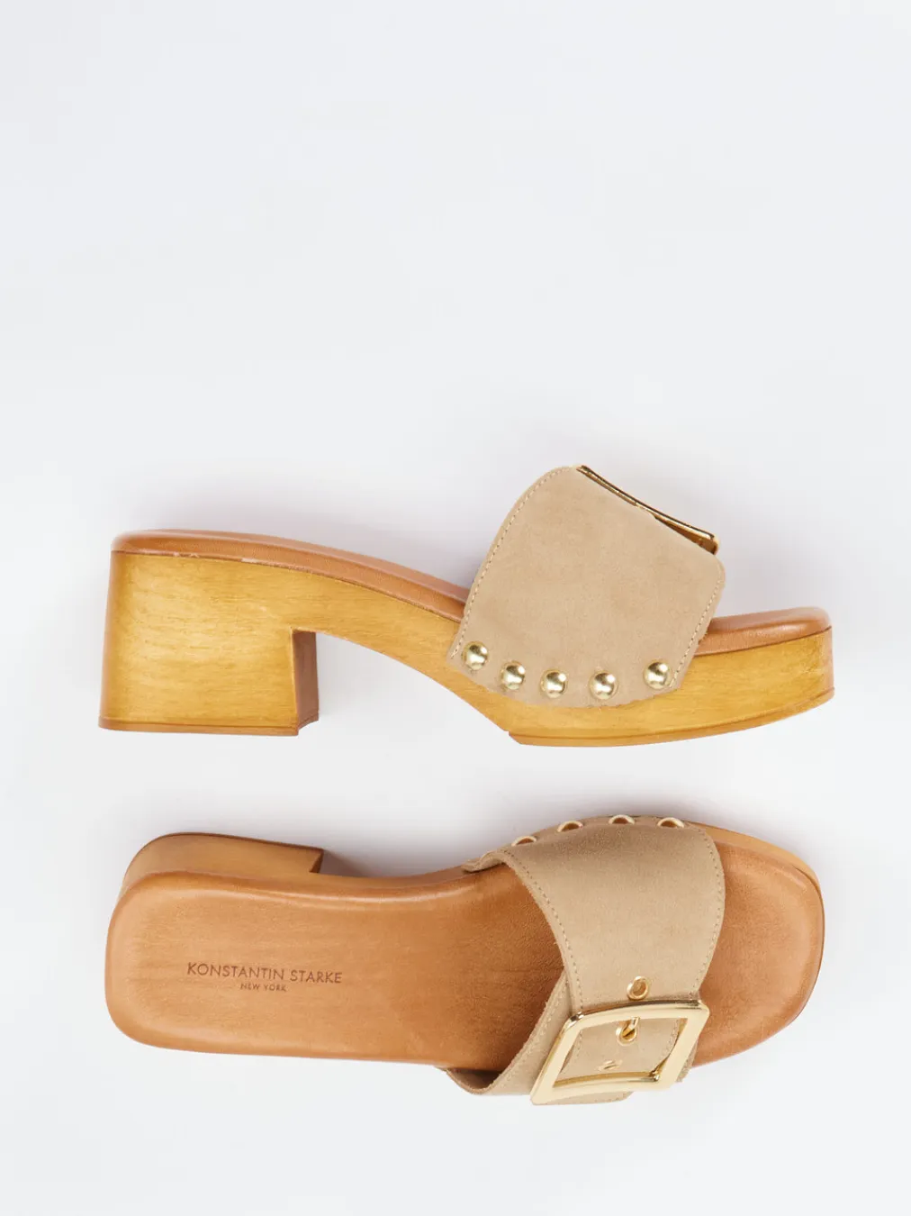 – Pantoletten aus Veloursleder-Konstantin Starke Best