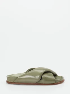 – Pantolette aus Lammleder Salbei-Konstantin Starke Outlet