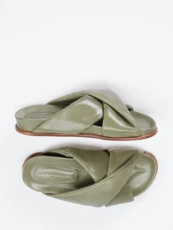 – Pantolette aus Lammleder Salbei-Konstantin Starke Outlet