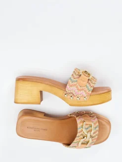 – Plateau-Mules aus Bastgewebe-Konstantin Starke New