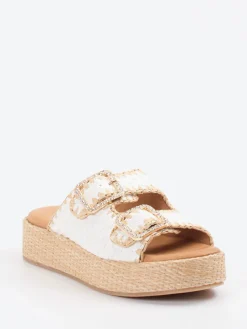 – Plateau-Pantoletten aus Flechtleder-Konstantin Starke Sale