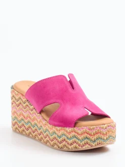 – Plateau-Pantolette aus Veloursleder-Konstantin Starke New