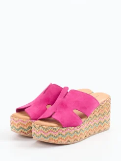 – Plateau-Pantolette aus Veloursleder-Konstantin Starke New